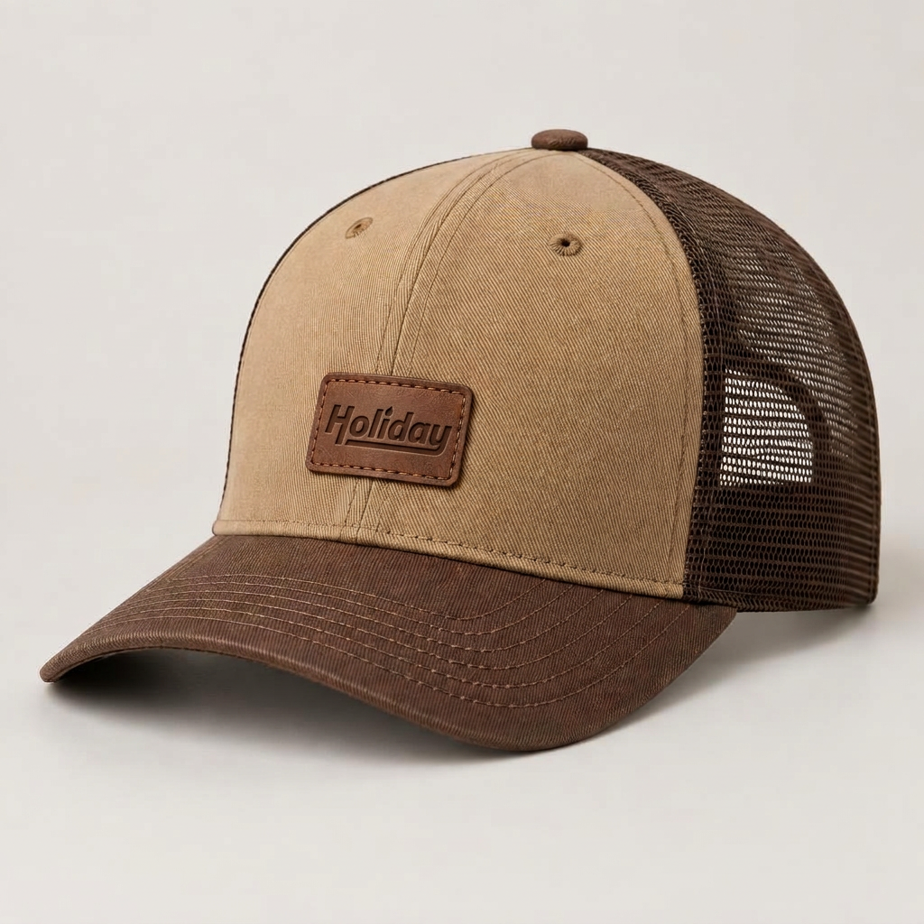 Leather Patch Trucker