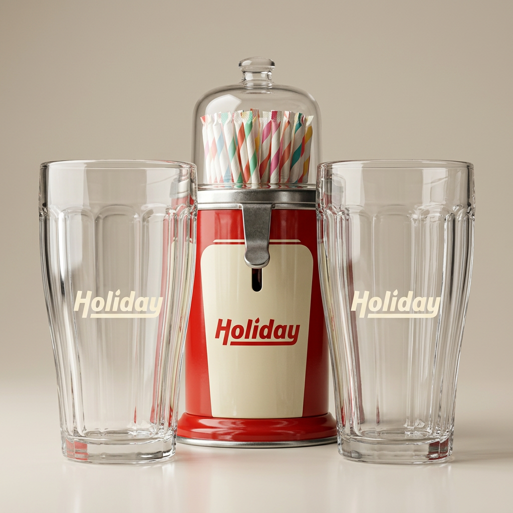 Fountain Soda Glass Set