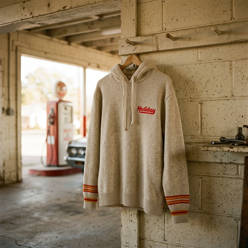 Service Bay Knit Hoodie