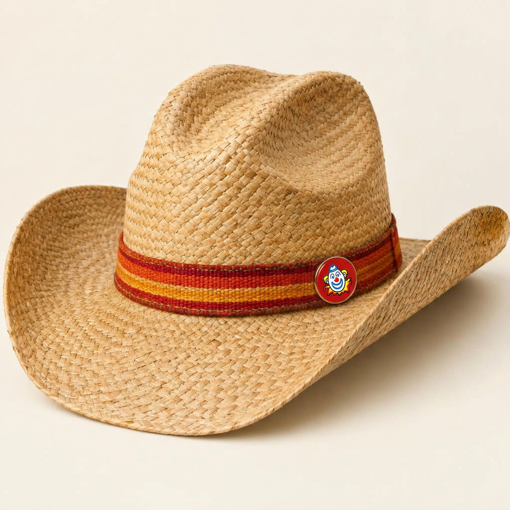 Stripe Band Straw Rancher